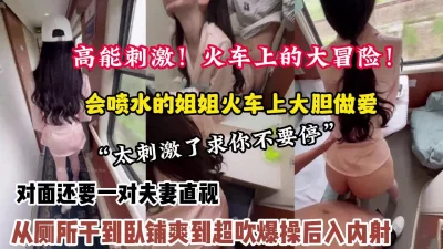 []高能刺激！火车上的大冒险强推姐姐从厕所干到卧铺（约她看简阶）
